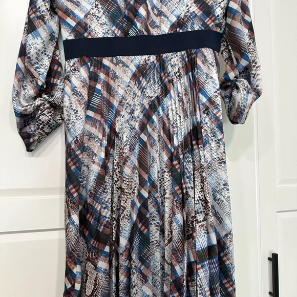 Ted Baker Lilis Quartz Print Midi Dress size 4 (US 10-12) long sleeve - Picture 14 of 15